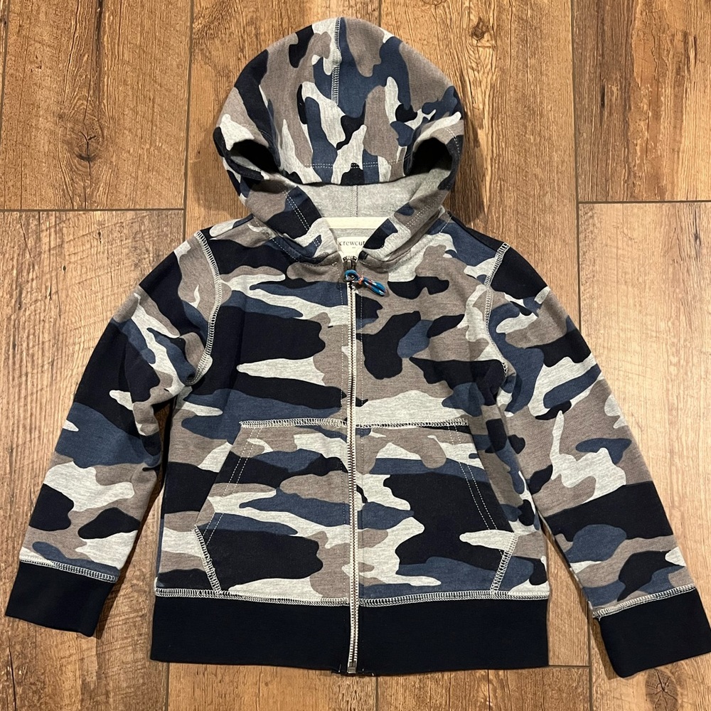 J. Crew Factory Crew Cuts Full Zip Hoodie, Youth XS (4-5)